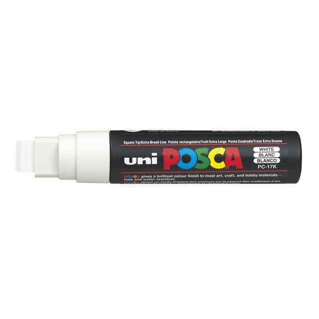 Posca - Paintmarker Uni PC17K rectángulo extra ancho blanco