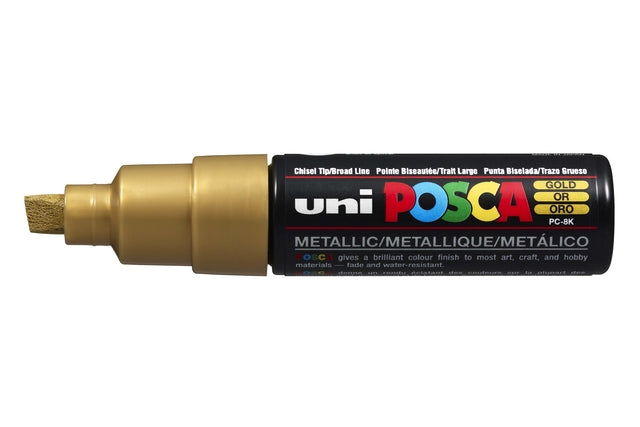 Posca - Paintmarker Uni PC8K oro inclinato largo