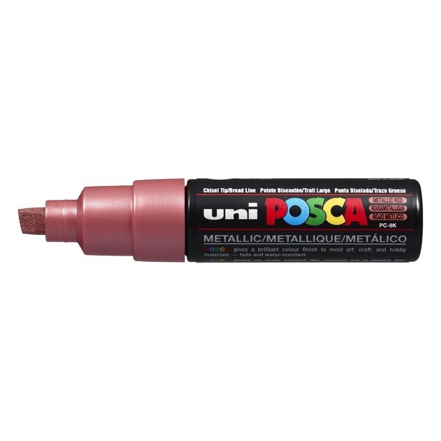 POSCA -Lackmarker auf Wasser -Basis -PC -8k -Rot Metall