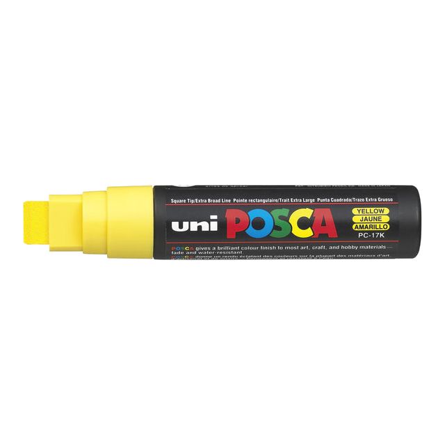 Posca - Verfstift  pc17k eb rechthoek geel