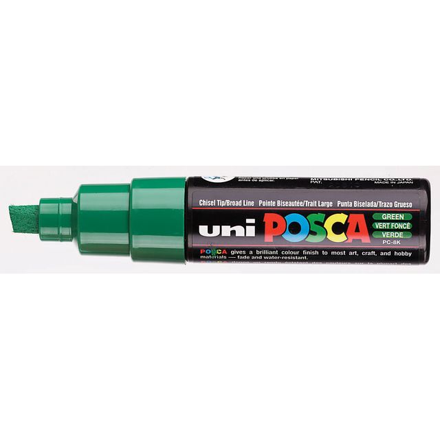 Posca - Marqueur Uni PC8K diagonale large vert foncé