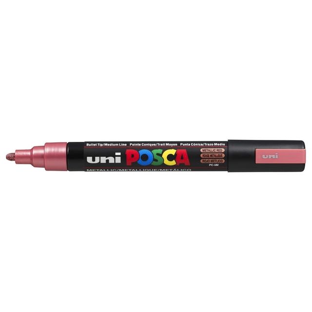 Posca - Verfstift posca pc5m m metallic rood