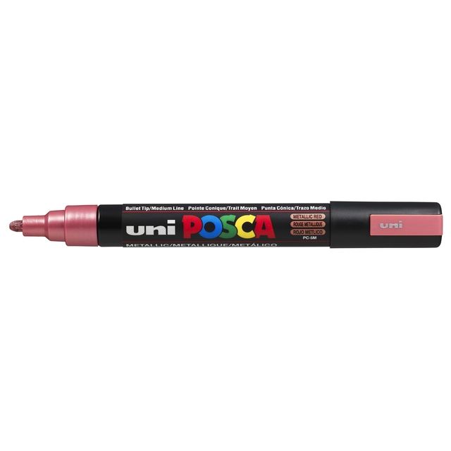 Posca -  Paintmarker Uni  PC5M medium metallic rood