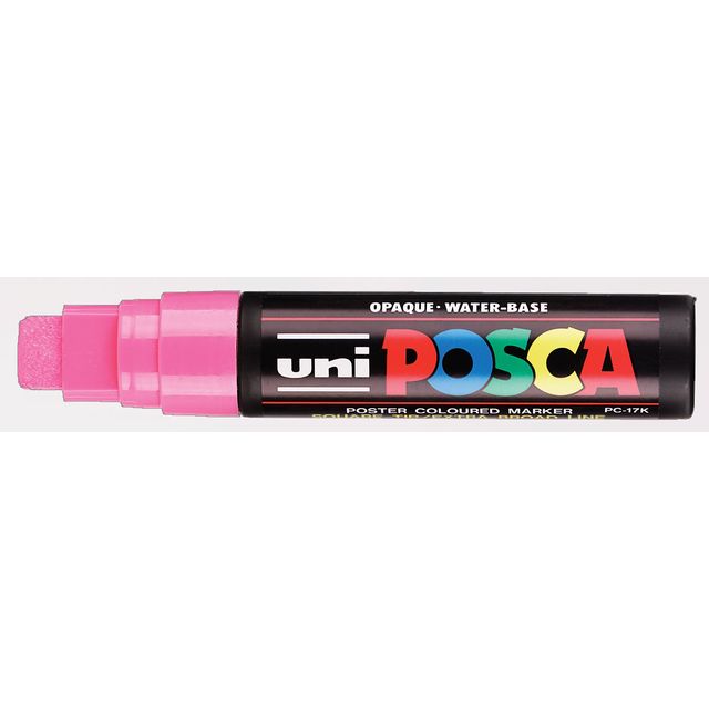 Posca -  Paintmarker Uni  PC17K extra breed rechthoek roze