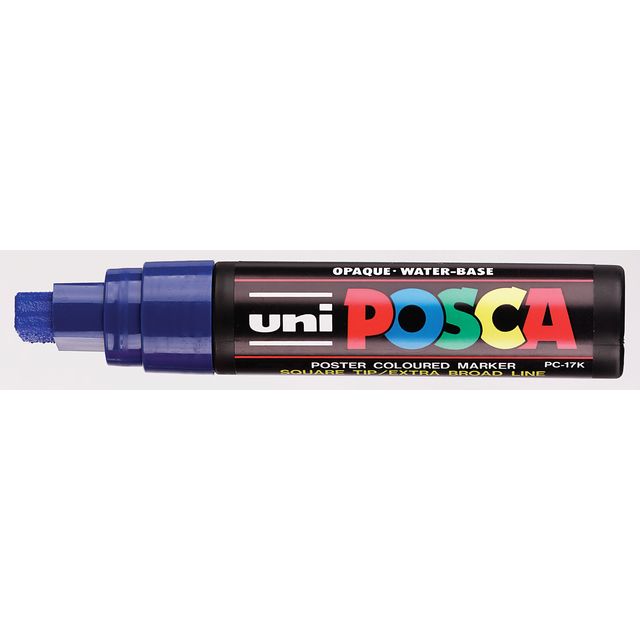 Posca -  Paintmarker Uni  PC17K extra breed rechthoek donkerblauw