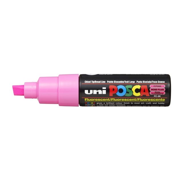 Posca -  Paintmarker Uni  PC8K breed schuin fluor roze