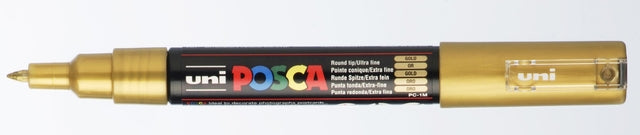 POSCA - UNI POCA Paintmarker PC -1mc, 0,7 mm, Gold