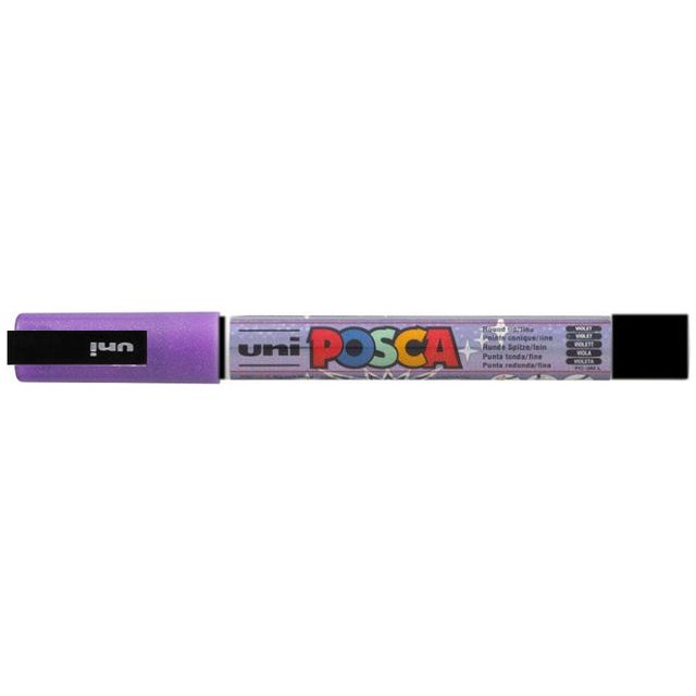 Posca - Verfstift  pc3m f glitter paars