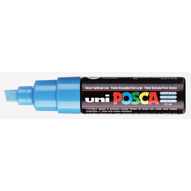 Posca - Paintmarker Uni PC8K ancho inclinado azul claro