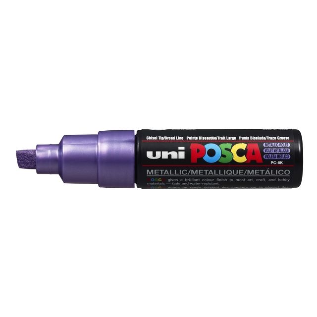 Posca -  Paintmarker uni  pc8k b schuin metallic paars