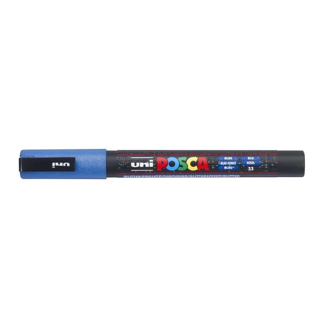 Posca -  Paintmarker uni  pc3m f glitter donkerblauw