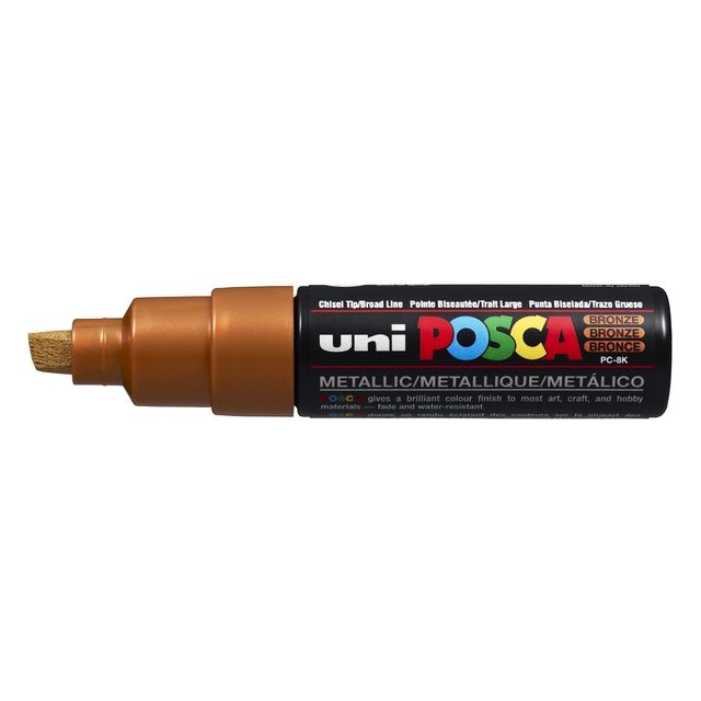 Posca - Paintmarker Uni PC8K bronzo inclinato largo