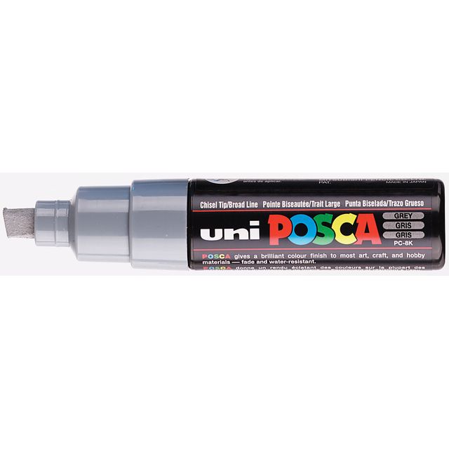 Posca - Paintmarker Uni PC8K diagonal ancha gris