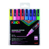 Posca - Paintmarker Uni PCfine Glitzerpastell, sortiertes Set mit 8 Stück