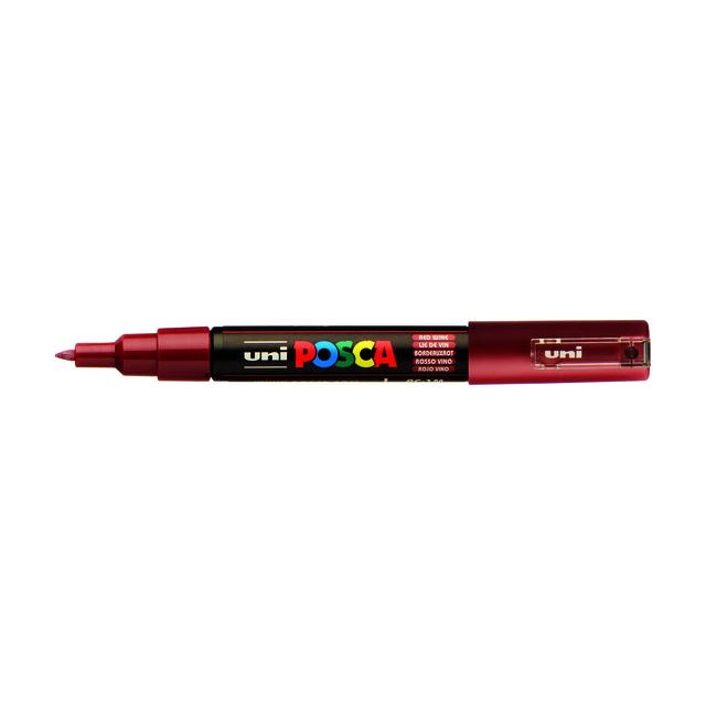 Posca - Uni POSCA paintmarker PC-1MC, 0,7 mm, wijnrood