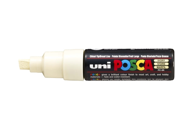 POSCA -Lackmarker auf Wasser -Basis -PC -8k -Elfenbein