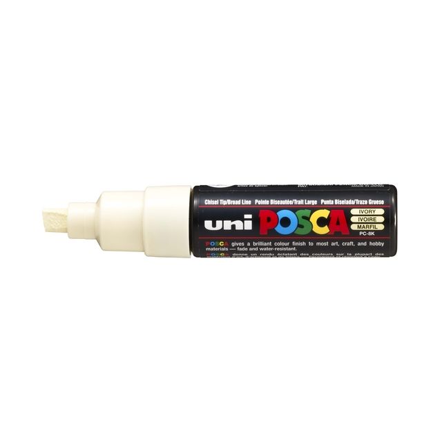 Posca -  Paintmarker uni  pc8k b schuin ivoor