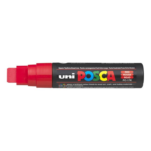 POSCA - Marqueur de peinture sur l'eau -Basis PC -17K rouge