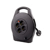BRASQ - Enrollador de cable 4x 10 metros negro