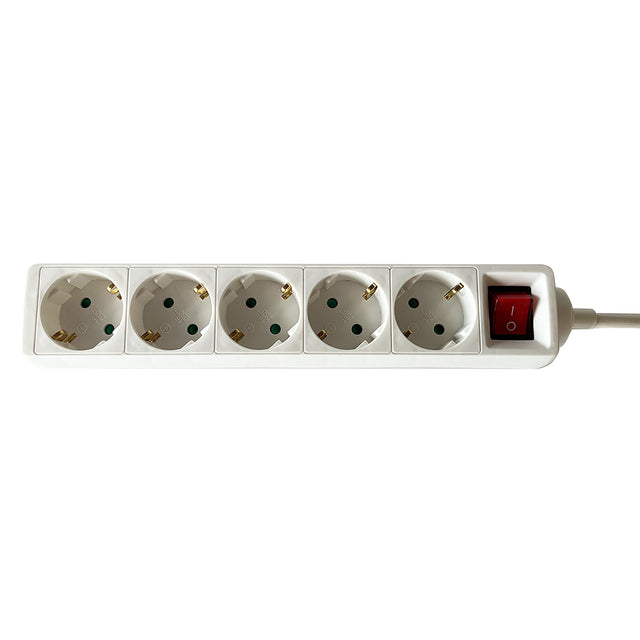 BRASQ - Power strip 5x 1.4 meters white