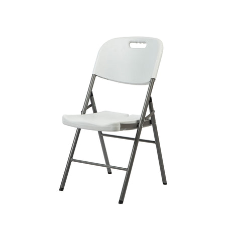 BRASQ - Folding chair FC200 white-stainless steel
