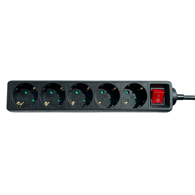BRASQ - Power strip 5x 1.4 meters black