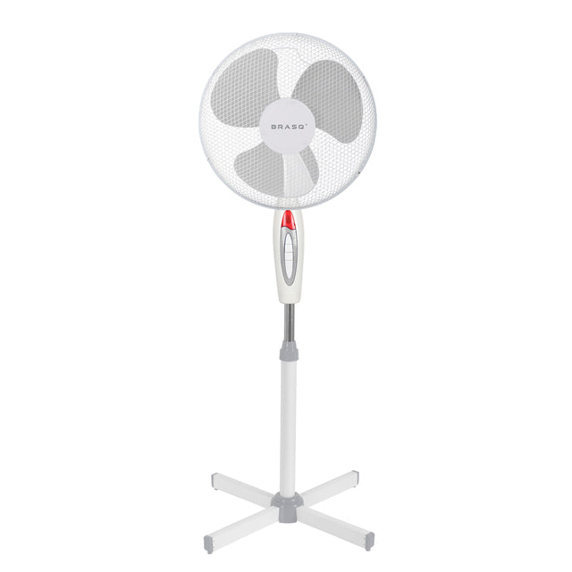 Brasq - Statiefventilator F300, diameter 40 cm, wit