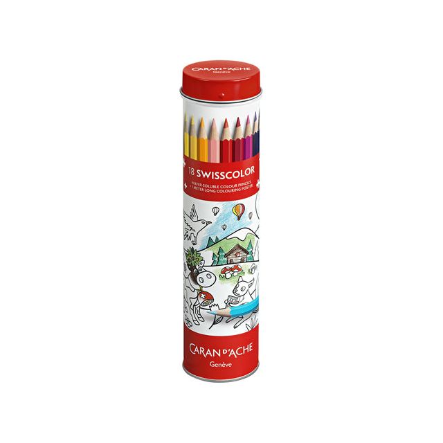 Caran d'ache - Kleurpotlood caran d'ache swisscolor 18 kleuren