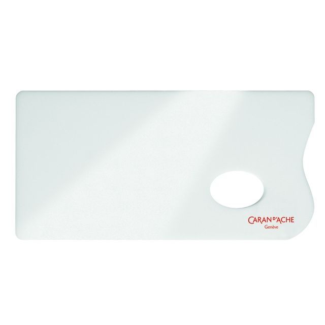 Caran d'ache - Tavolozza di colori plexiglass 26x13 cm bianco