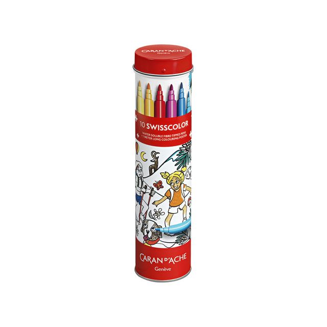 Caran d'ache - Viltstift caran d'ache swisscolor 10 kleuren