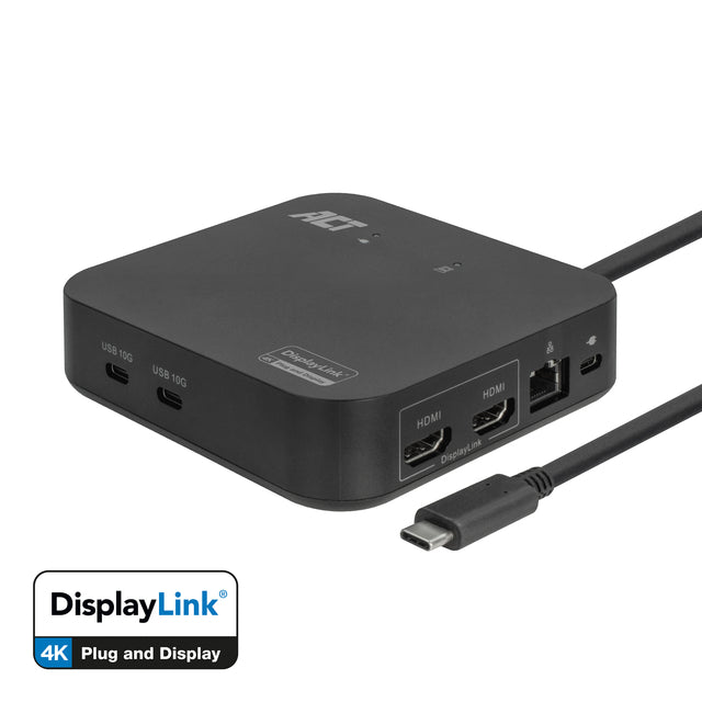 ACT - Docking Station USB-C Dual Monitor with Power Delivery