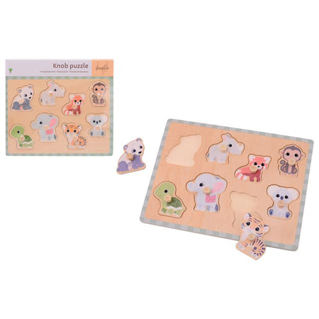 Bruna office - Jouéco The Wildies Family button puzzle | 12 pieces