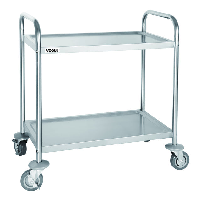 Vogue - Serve Truck Vogue mit 2 Plateaus 82,5 x 71 cm Edelstahl