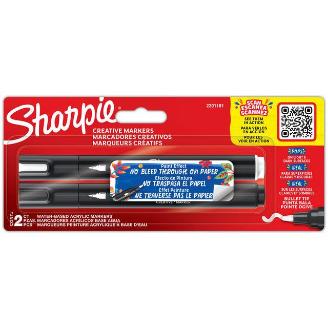 Sharpie - dh Paintmarker, Blasen von 2 Teilen, Assorti