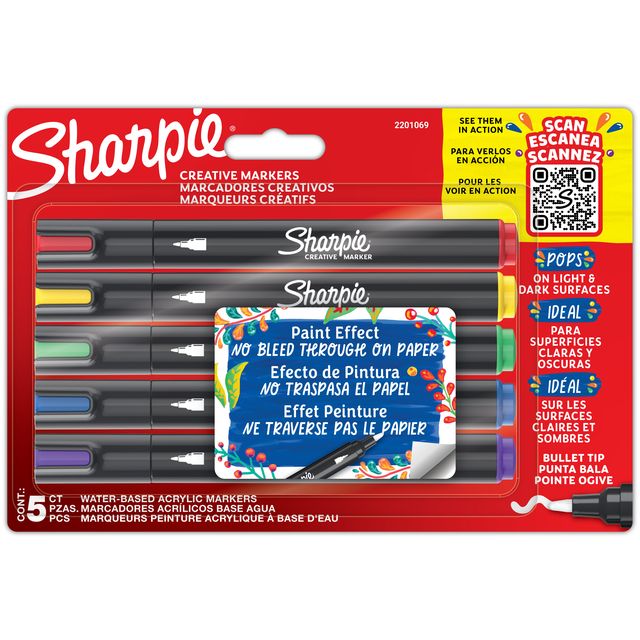 Sharpie - Rotulador creativo en blister surtido de 5 piezas