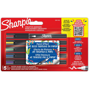 Sharpie -  Creatieve marker ie brushpunt 5st assorti