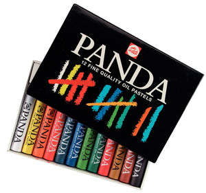 Talens Panda - Panda pastel al óleo set de 12 colores | 12 piezas