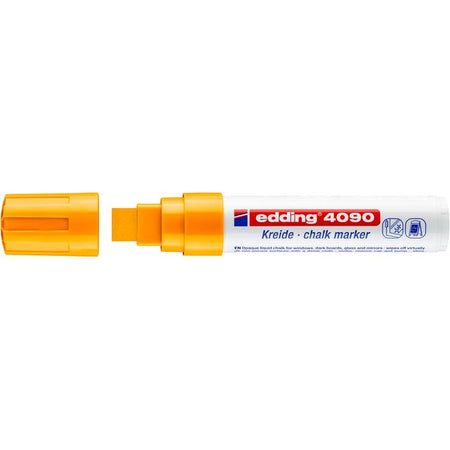 Edding - Marqueur à craie 4090 bloc de fenêtre 4-15mm orange fluo