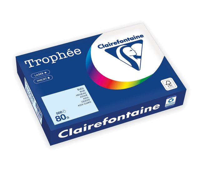 Trophee - Kopieerpapier a4 80gr azuurblauw | 5 stuks