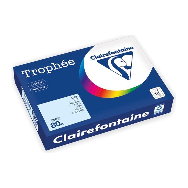 Trophee - Copier Paper A4 80gr Azure Blue | 5 pièces