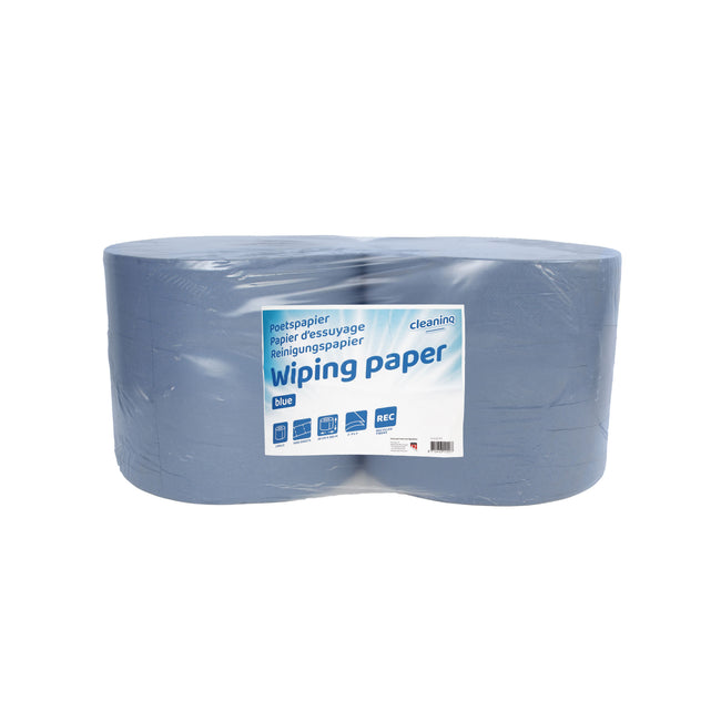 Cleaninq -  Poetspapier  extra groot 1000 vel blauw