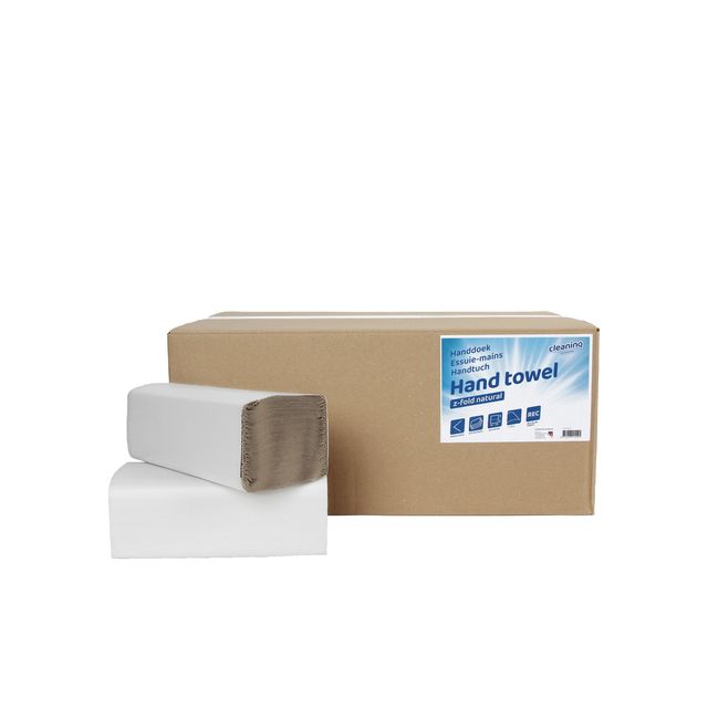 Cleaninq -  Handdoek  h3 250x230mm 20x250 vel naturel