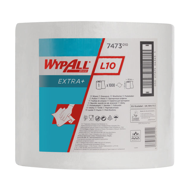 WypAll - Poetsrol l10 1-laags 235mmx380m wit