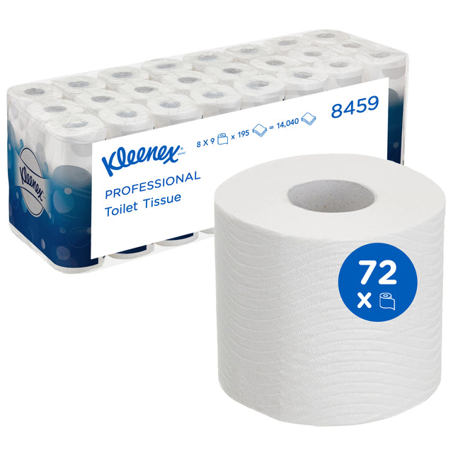 Kleenex - Toiletpapier kleenex 3-laags 195vel wit 8459