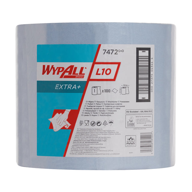 WypAll - Poetsrol l10 1-laags 235mmx380m blauw