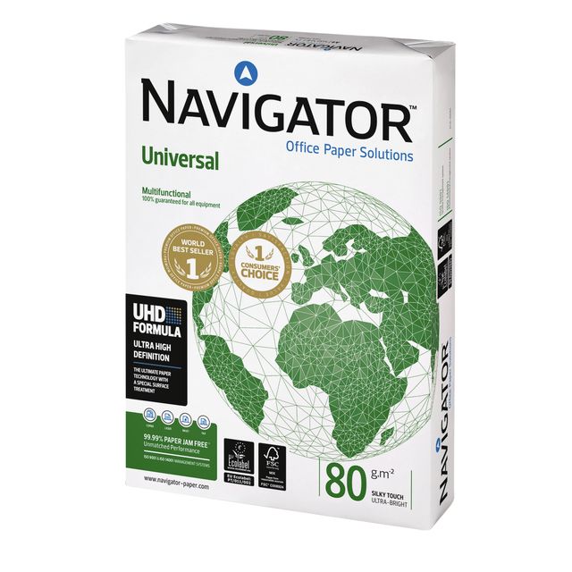 Navigator - Carta per fotocopie Universale A4 80gr bianca 400 fogli