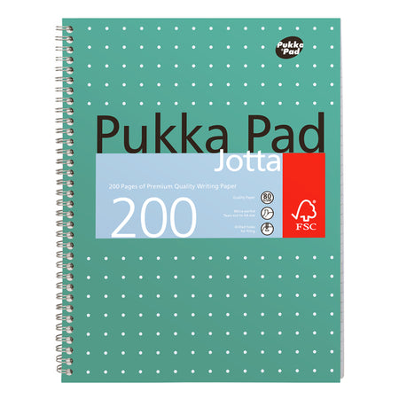 Pukka Pad -  Collegeblok jotta a4 lijn 4-g 200pag 80gr gn