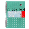 Pukka Pad - Bloc-notes Jotta A5 diamant 5x5mm 200 pages 80gr vert