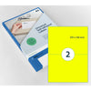 Rillprint - Etiquette 210x148mm jaune fluo 200 étiquettes