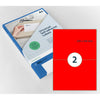 Rillprint - Etiquette 210x148mm rouge fluor 200 étiquettes